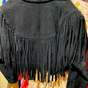 Vintage Leather Fringed Jacket -Excellent condition